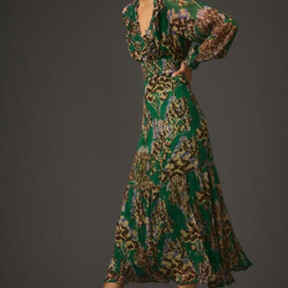 Odetta Ruffled V-Neck Dress - Picture 5 of 9